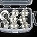 Aosekaa 8Pcs Inline Skate Bearing Spacers, Shaft Spacers,Lightweight,Accessories,Parts for Inline Skate,Roller Skate,Skateboard,Women, Silver