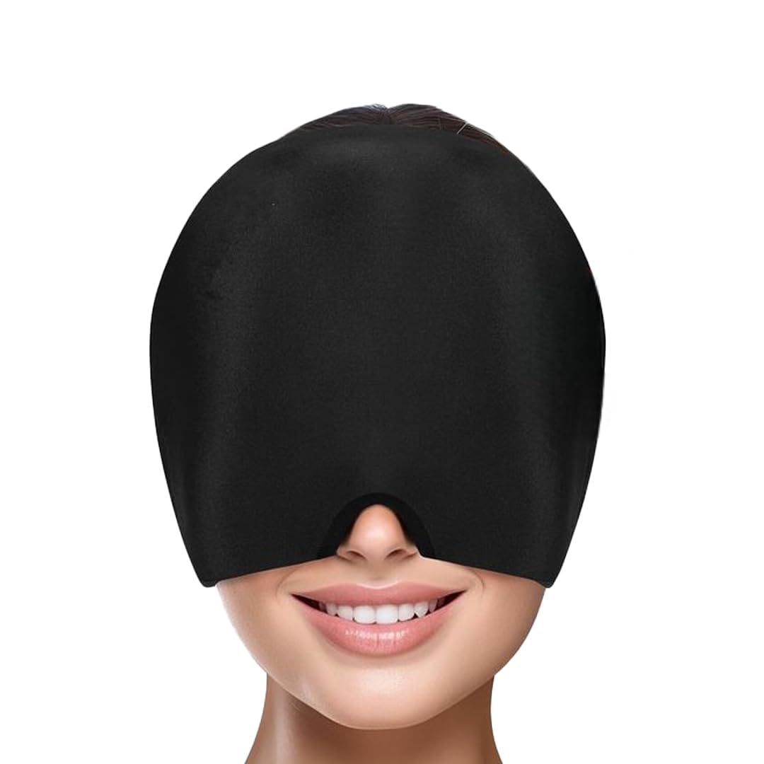 Migraine Relief Cap Hot & Cold Therapy Gel Head Wrap Mask