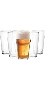 Set De 6 Chopes à Bière - 500 Ml - Verre Polonais Résistant - Pour Bar, Maison, Cadeau Amateur De Bière