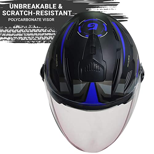 Image of Steelbird SBA-6 7Wings Gravity Open Face ISI Certified ABS Helmet