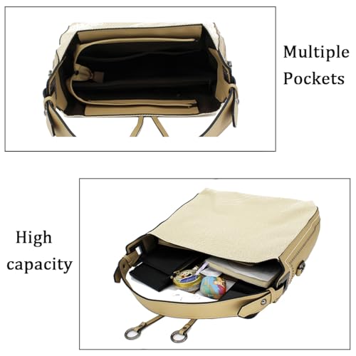 Image of Designer Soft Leather Textured Large Capacity Shoulder Bag Trendy Crossbody Handbag For Women Bag Hobo Tote Purse