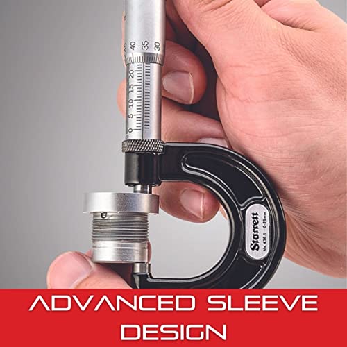 Starrett 569MBXP Tubo Micrometro de 0-25 mm con caras de carburo 7