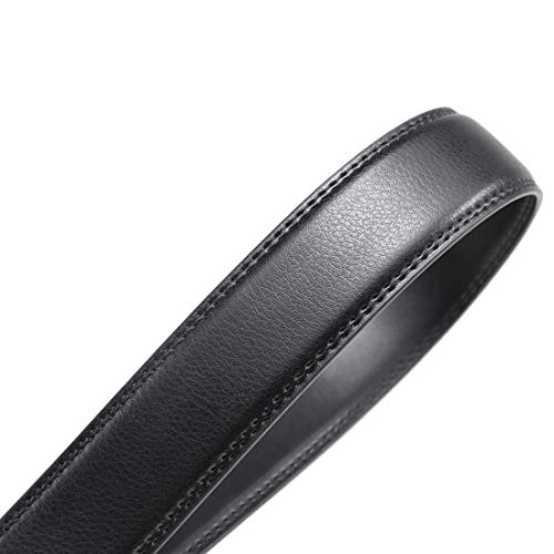 Image of Founders & C Mens Leather Ratchet Belt Strap Only 1 3 /8 inch Without Buckle,Replacement Strap Suitable for 40MM Slide Buckle