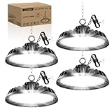 RUISUN 4 Pack UFO 240W LED High Bay Projecteur Garage Light 40800LM Éclairage pour Atelier...