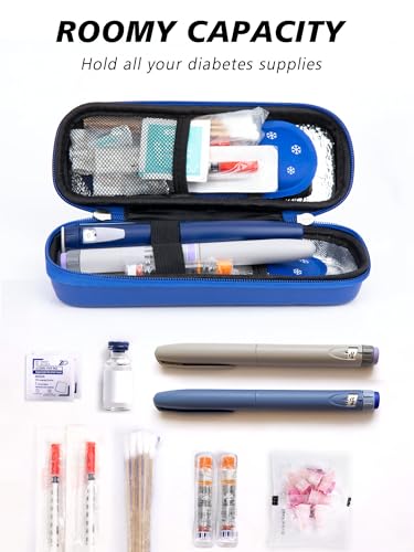 Image of YOUSHARES Insulin Cooler Travel Case, Peptide Travel Case with Temp Display