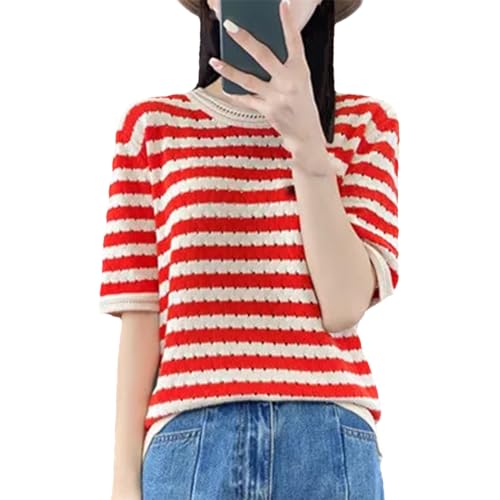 T-shirt en coton anti-transpiration pull ample et léger pour rester fraîche