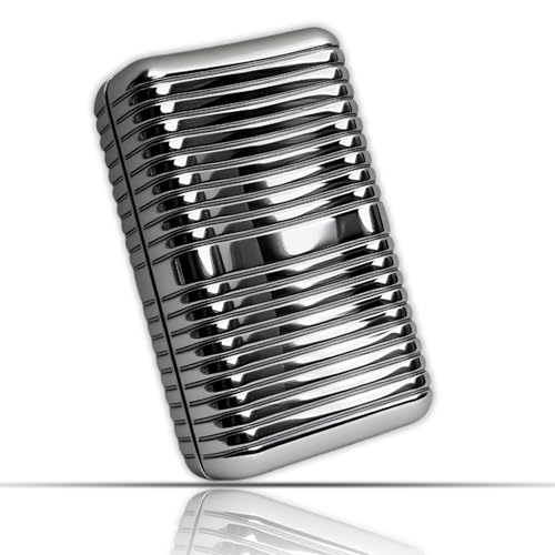 Alloy Metal Silver Fidget Slider-Soap Box Style,Unrestricted Sliding,Relieve Stress,Anxiety Relief,Compact Fidget Toy for Adult