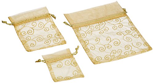 Preisvergleich Produktbild Günthart 60 Organza Säckchen gold