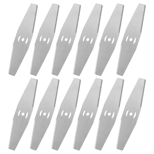 Cuchilla Desbrozadora, 12 Piezas, cuchillas metal para desbrozadora electrica, metal para desbrozadora de césped, hoja de repuesto de metal, Para Cortacésped Accesorios Para Cuchilla De Repuesto