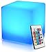 Produktbild Wlnnes Outdoor-LED-Cube Stuhl IP65 Wasserdicht 16RGB Farbe 4 Helligkeit LED Mood Light Cube mit Fernbedienung Außen-Indoor-Nachtlicht Hocker for Schlafzimmer Party (Color : 30cm*30cm*30cm)