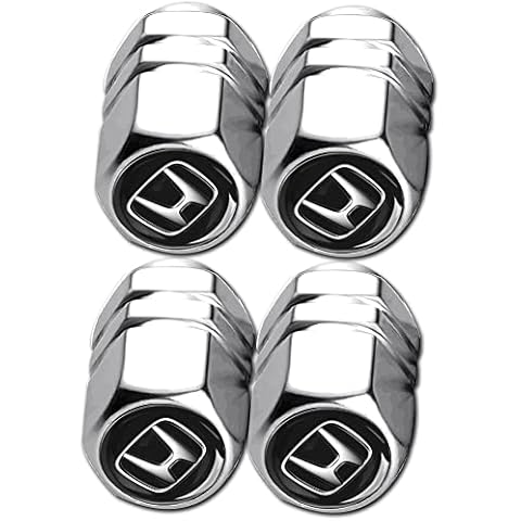 4PCS Car Tyre Valve Caps for honda CRV HRV Accord Civic Pilot Touring EX EX-L, Aluminum Alloy Air leak-proof Tire Valve Dust Caps Cover