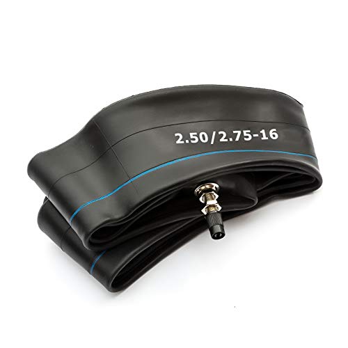 Image of Inner Tube 2.50/2.75-16 Motorcycle 16 Inch Fits Tyre Size 250/275-16 Straight Schrader Valve Motorbike Motorcycle Double Seam
