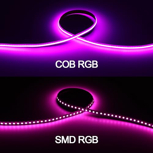 Image of GOMING 24V 32.8ft /10M Spotlight Linear RGB COB LED Strip 576LEDs /M 14W /M | Flexible Uniform Glow IP20 No Waterproof LED Tape Lights for Party Home Decor(RGB Controller and Power Supply not Included)