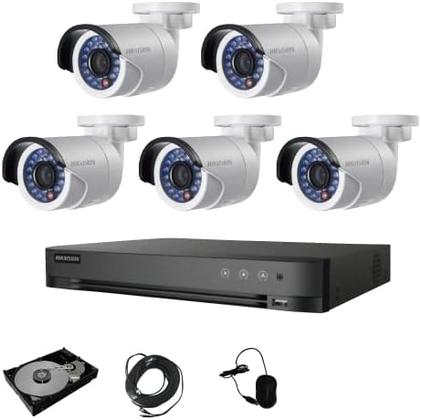防犯カメラ HIKVISION 防犯カメラ 5台 DVR 16ch HDD 2TB付き 防犯カメラセット 243