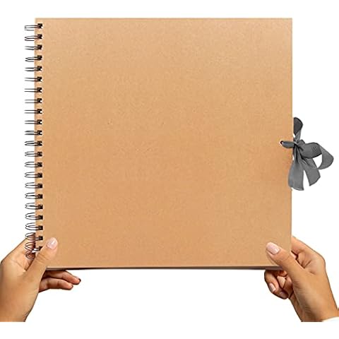 Álbum de fotos Styloo - 40 hojas, diseño cuadrado y grande Cover