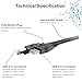 C2G Legrand USB A to A Cable, 3.3 Foot Data Transfer Cable, Black USB 2.0 Cable, 1 Count, C2G 28105