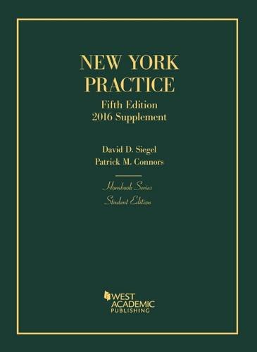 New York Practice 2016 (Hornbooks)