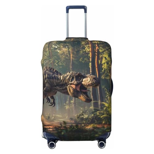 VOSERY Travel Luggage Cover - Jungle Dinosaur Washable Suitcase Covers Protector Fits 18-32 Inch Luggage