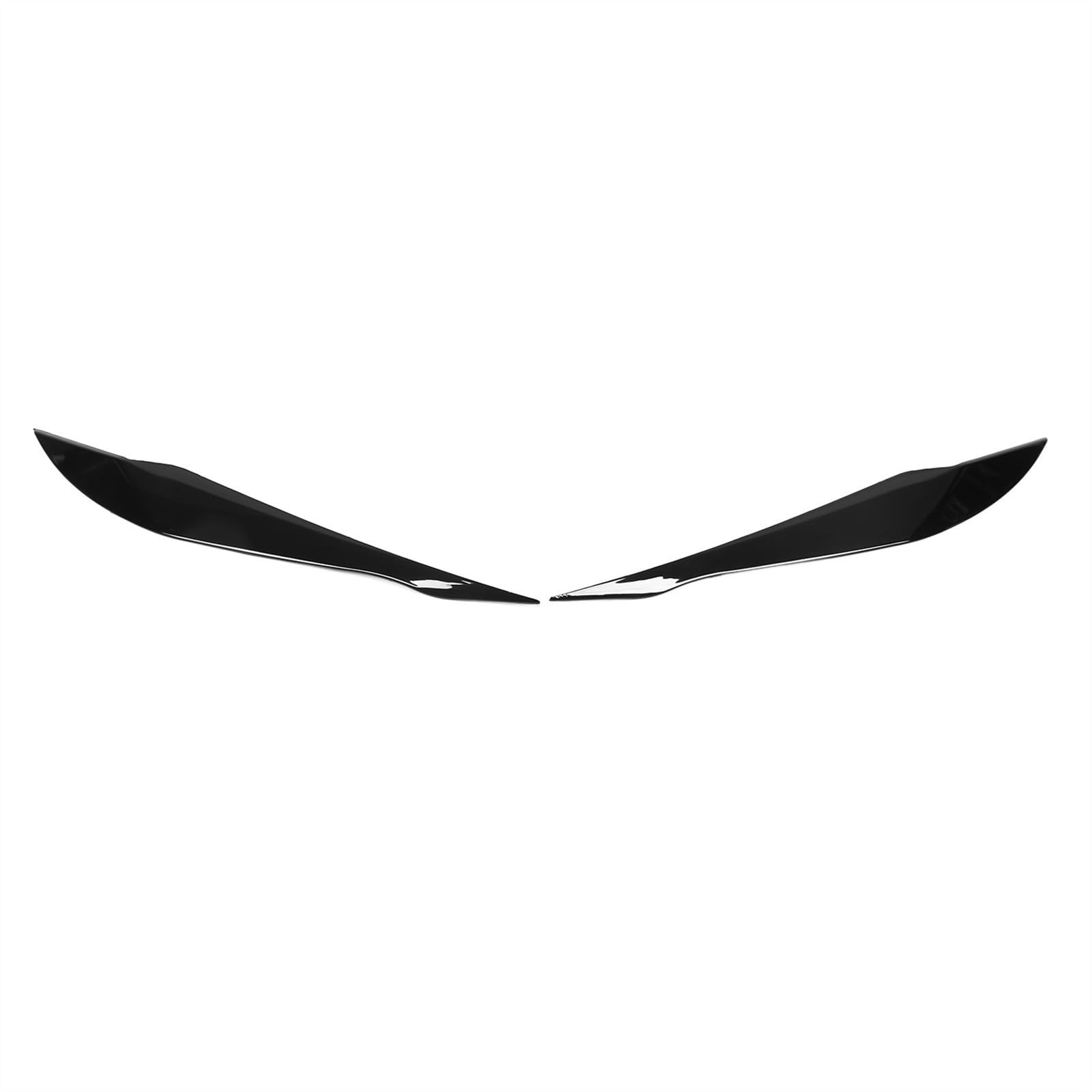 ABS Car Headlight Eyebrow Trim Headlamp Eyelid Cover Sticker for 3 Series F30 F31 2012-2018 Styling(Glossy Black)