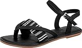 TOMS Womens Lexie Strappy Athletic Sandals Casual - Black - Size 5 B