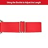 alisikee Adjustable Leg Garter with Chains, Elastic Punk Thigh Garters for Women, 1 Pair, Red, One Size #2
