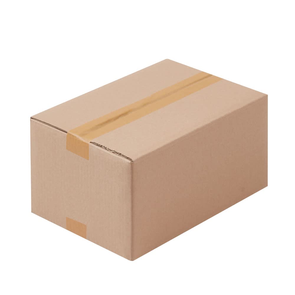 BB-Verpackungen 100x Faltkartons 320x250x120mm 1-wellig braun (100 Stück)| Großer Versandkarton, ideal als Warensendung, DHL Paket, GLS/DPD L-Paket