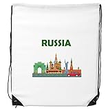 Material: 100% Polyester DIYthinker Kreml Skulptur Russland Graffiti-Rucksack Einkaufs Geschenk Sporttaschen