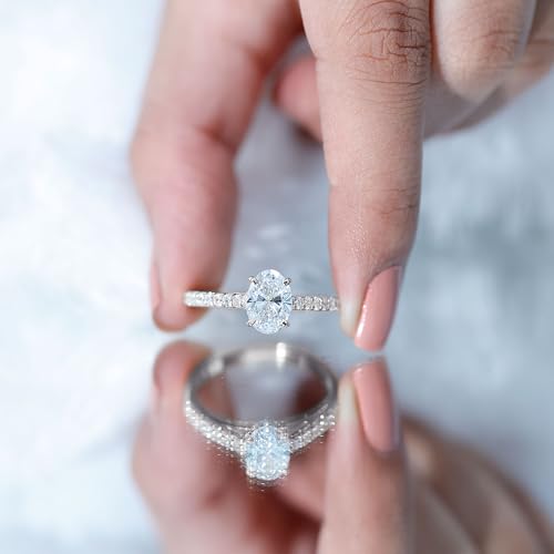 Certified Lab Grown Diamond 7X9mm Oval Engagement Ring, Ef-Vs Quality, 2 Carat Diamond Ring - Ready To Gift4