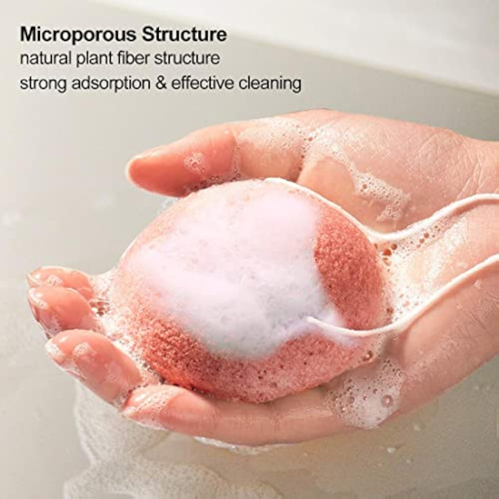 Round Bath Sponge Pad for Deep Cleansing, Premium Spa Experience