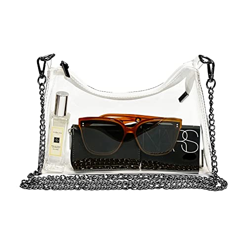 Image of Clear Bag for Stadium Events Women's Purse Handbags Small Purse shoulder bag Crossbody Bag