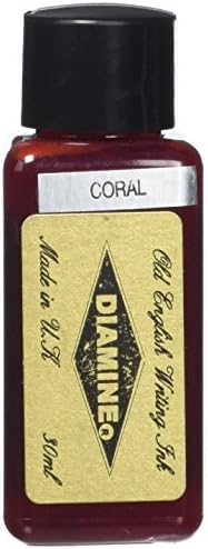 Diamine 30 ml Bottle Fountain Pen Ink, Coral