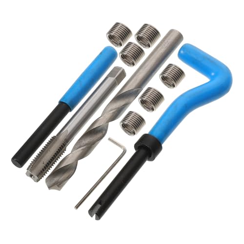MUCKLILY Thread Repair Set Thread Repairing Accessory Assortment Kit Thread Insert Installer Thread Repair Supplies Professional Tool for DIY