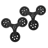 MOTHNUR Ruedas para Carritos De Compras Diseño Triangular y Plástico Grueso Repuestos para Carretillas De Mano Aptas para Transportar Paquetes y Equipaje