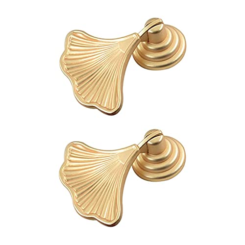 Poignée ginkgo dorée haut de gamme pour commode et armoire