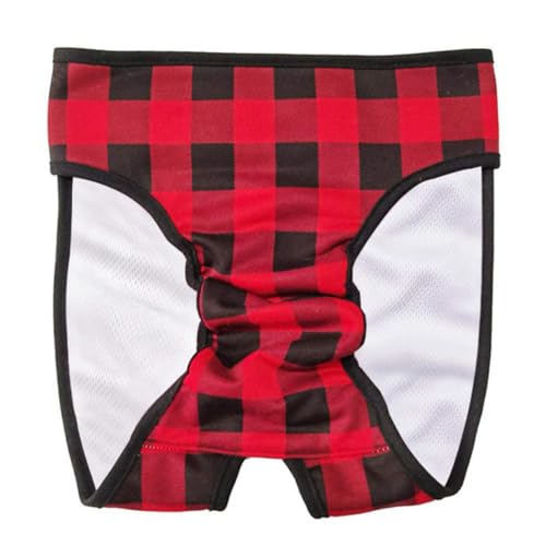 Image of Dog Physiological Pants for Female Dog in Period, Washable Dog Diapers for Medium and Large Dogs, Breathable Dog Heat Period Leak-Proof Panties(Black White-l)
