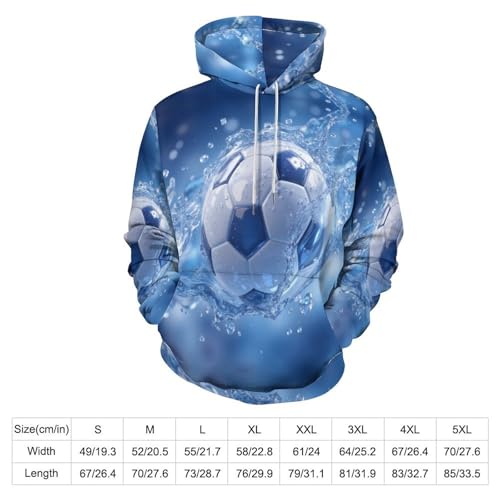 Sweatshirt 3D fantasy football splash pull pour vos sorties - 6