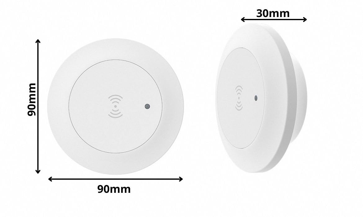 Sone Smart One Détecteur de présence WiFi mmWave en saillie Tuya 24 GHz | Capteur de mouvement intérieur, portée 1,5–6 m, relais 2 A, sans hub