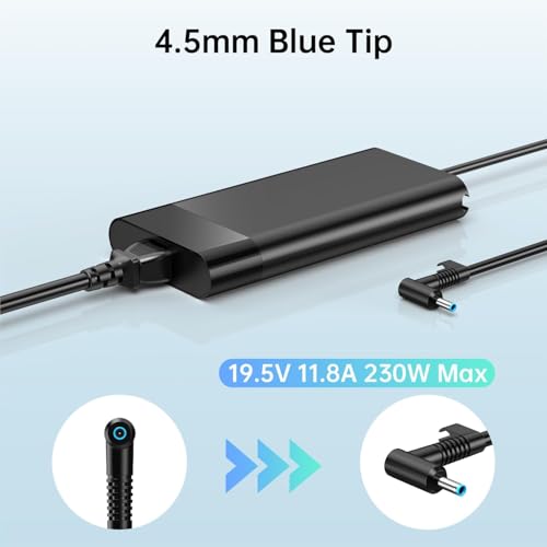 Image of HP Zbook 230W Slim Smart 4.5mm AC Adapter (R-41012327)