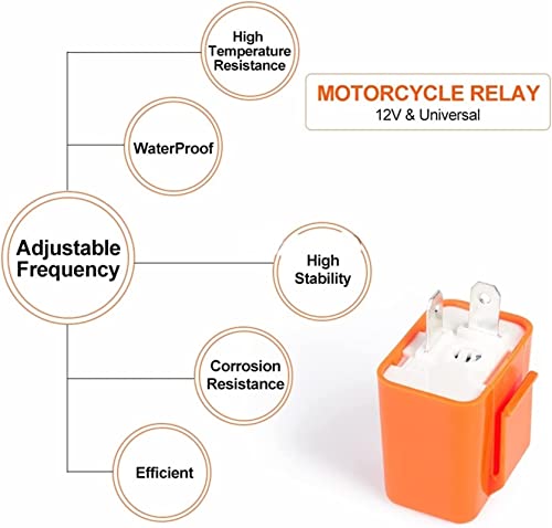Relé de intermitencia LED de 12V que soluciona el parpadeo rápido en luces de motocicleta 5