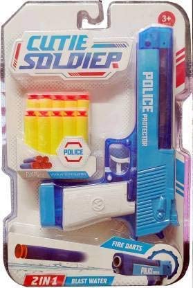 FAVRALLO 2-in-1 Soft Bullet Gun & Water Gun for Kids | Revolver Style Toy Gun with Foam Darts | Dual Mode Shooting & Water Spray Play Toy | Safe Action Toy for Boys (Multicolor)