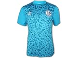 UMBRO Schalke 04 Warm Up Jersey blau S04 Fan Shirt Aufwärmtrikot, Größe:M