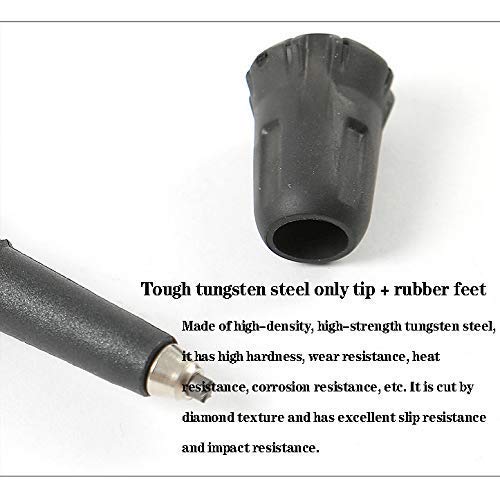 Bâtons de randonnée télescopiques Pliables et réglables avec poignée Ergonomique, Parfaits pour la randonnée, Le Camping, l'alpinisme et la Marche (Lot de 2).