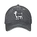 Boer Goats Silhouette Baseball Cap Cotton Cowboy Hat Fashionable for Man Woman Adjustable Deep Heather