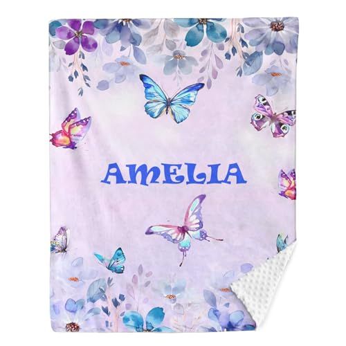 Image of Personalized Baby Blanket - Super Soft Custom Blanket with Name - Baby Gift