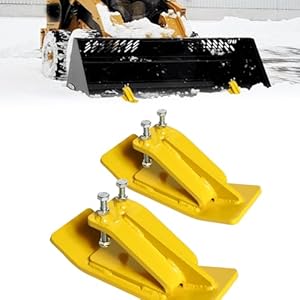 Protector de cubo de tractor, domador de bordes para cubo de tractor, patines para nieve, quitanieves de tractor de fijación rápida, hoja de nieve para tractor de césped, accesorio para soplador de
