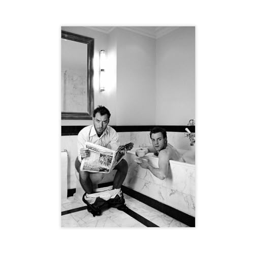 Jude Law Poster (24) sur toile pour décoration de chambre à coucher, bureau, chambre, cadeau 30 x 45 cm