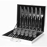 silverbox evolution montage 【Matériau sain】 Cet ensemble de vaisselle de 24 pièces est fabriqué en acier inoxydable 410 sûr, garantissant santé et durabilité, non toxique, sans nickel, résistant à la corrosion et adapté à votre utilisation quotidienne en salle à manger.