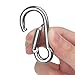 30 Pack 2 Inch Small Carabiner Clip Heavy Duty Spring Snap Hook M5 Stainless Steel Bulk Mini Locking Carabiner Clips for Key Hiking Camping Fishing Outdoor and Gym