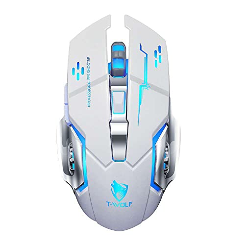 Souris gaming dual mode Q13 blanc perle idéale pour bureau et jeux