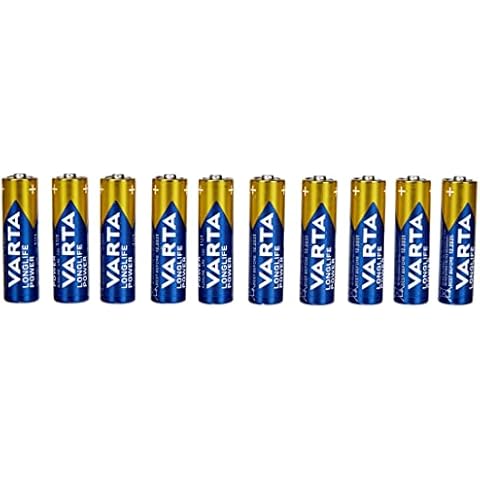 Varta Longlife Power AA Alkaline Batteries LR6 - Pack of 10 - Packaging May Vary Cover